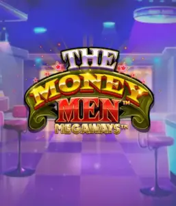 Dive into the dynamic world of The Money Men Megaways game by Pragmatic Play, featuring a bold logo with sparkling stars on a stylish background. This graphic portrays the glamour and excitement of casino gaming with its stunning colors and design. Great for gambling fans looking for a taste of Vegas. 